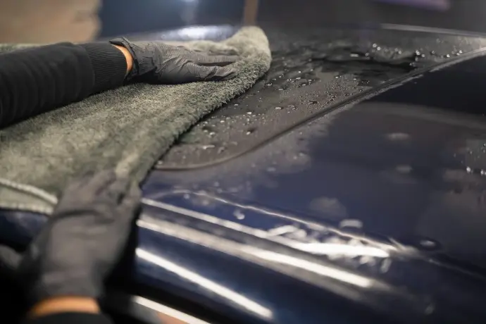 séchage microfibre voiture